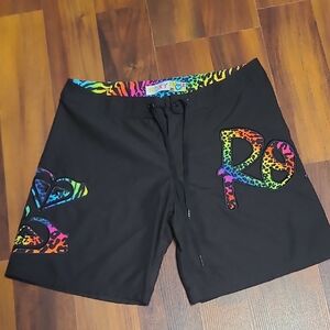 Roxy Black Shorts with Multicolor Accents